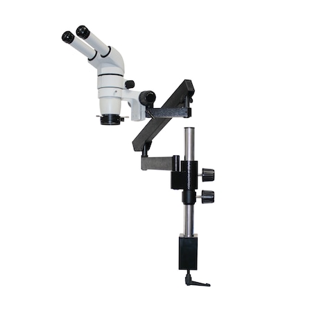 Scienscope 20 Deg. Head Stereo Zoom Microscope With LED Ring On Articulating Arm CMO-PK3-R3E